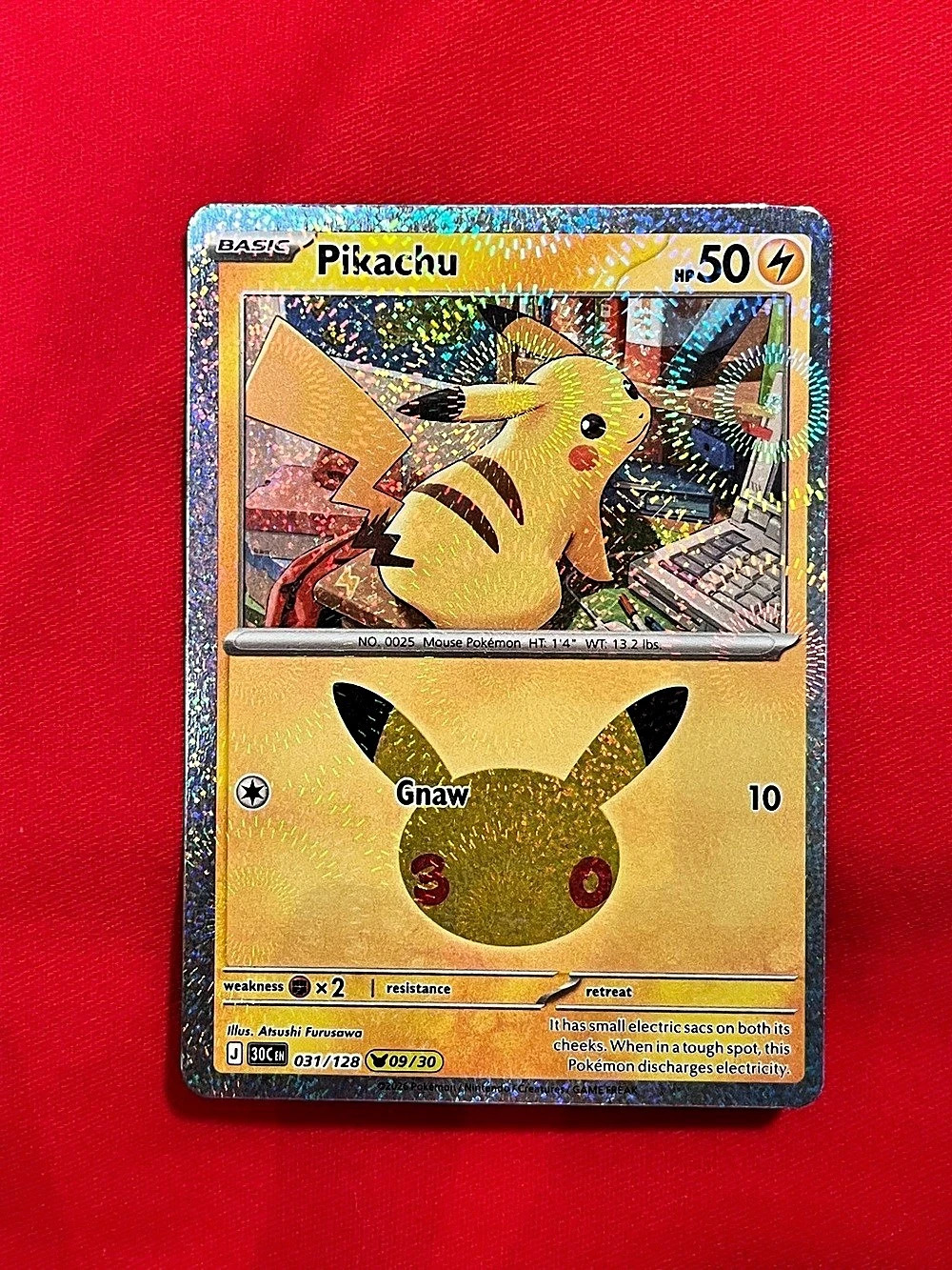 Pokémon Pikachu SV 039/172 Holo Trading Card